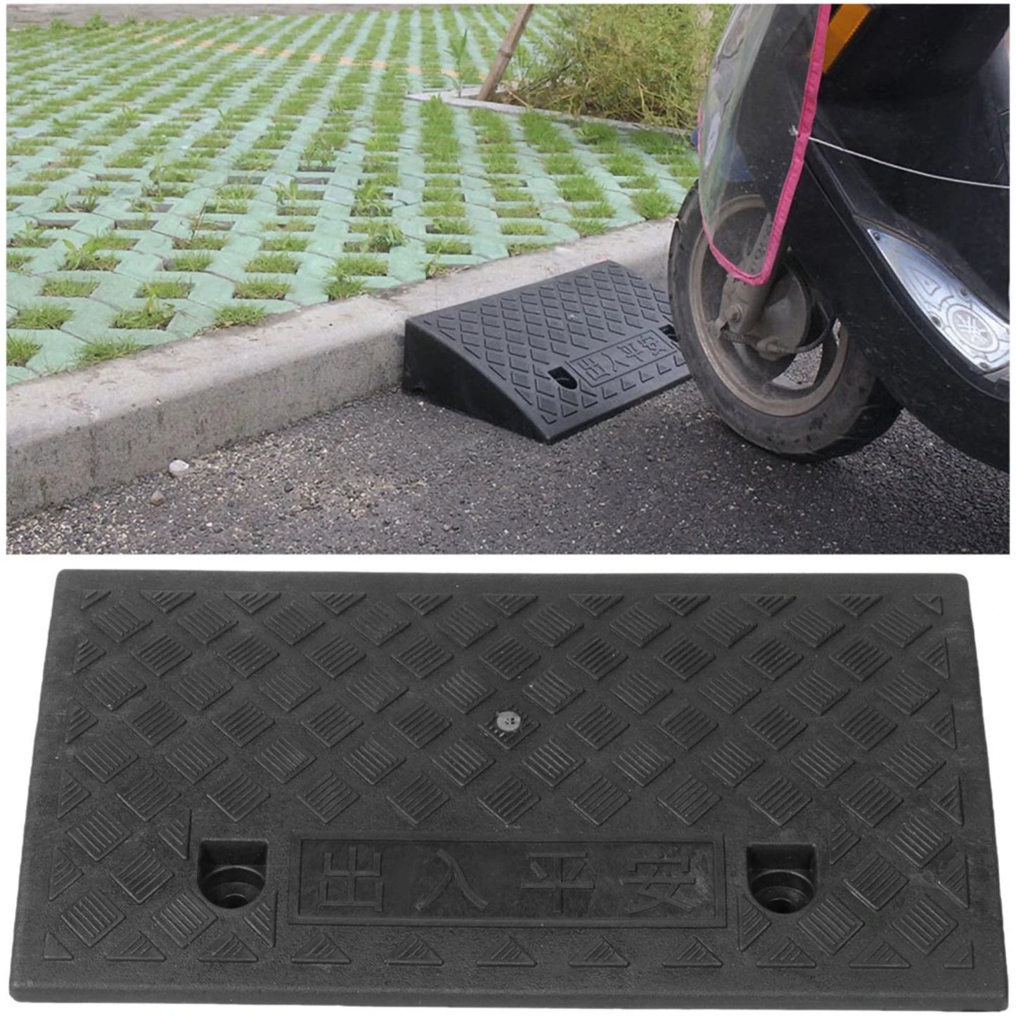 Rubber Ramp Lightweight Portable Wheelchair Aid - Threshold Slope Pad Ice Cube Tray Strap on Dji Mini Accessories Blind Box Edc