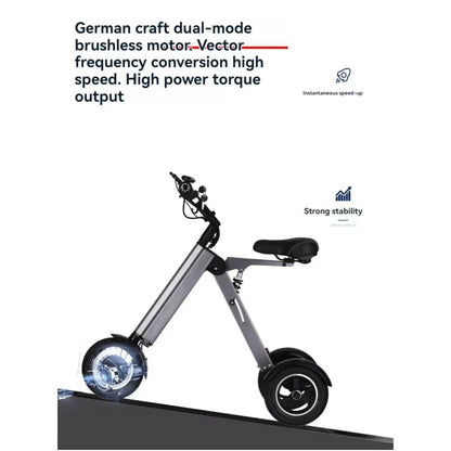 Folding Ultra-Light Portable Lithium Battery Electric Tricycle Adult Elderly Women Fashion Mini Miniature Scooter
