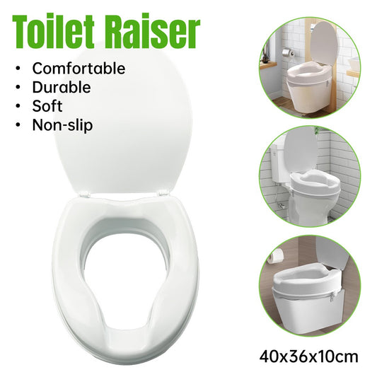 Raised Toilet Seat Booster Lift Cushion for Elderly Pregnant Women Rehab Aid Pad
