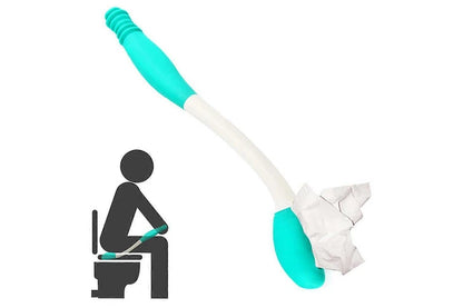 1 Long Distance Comfort Toilet Wiping Tool - Self-Service Bathroom Bottom Wiping Tool for People with Reduced Mobility