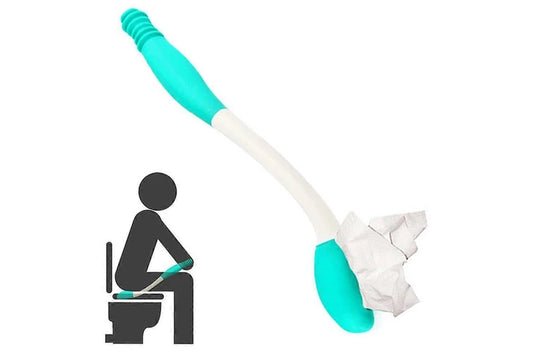 1 Long Distance Comfort Toilet Wiping Tool - Self-Service Bathroom Bottom Wiping Tool for People with Reduced Mobility