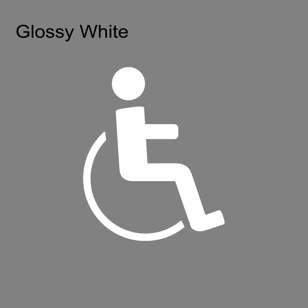 PVC Disabled on Board Car Sticker Wheelchair Sign Lables Warning Sticker Windshield Window Handicapped Vinyl Decals Accessories