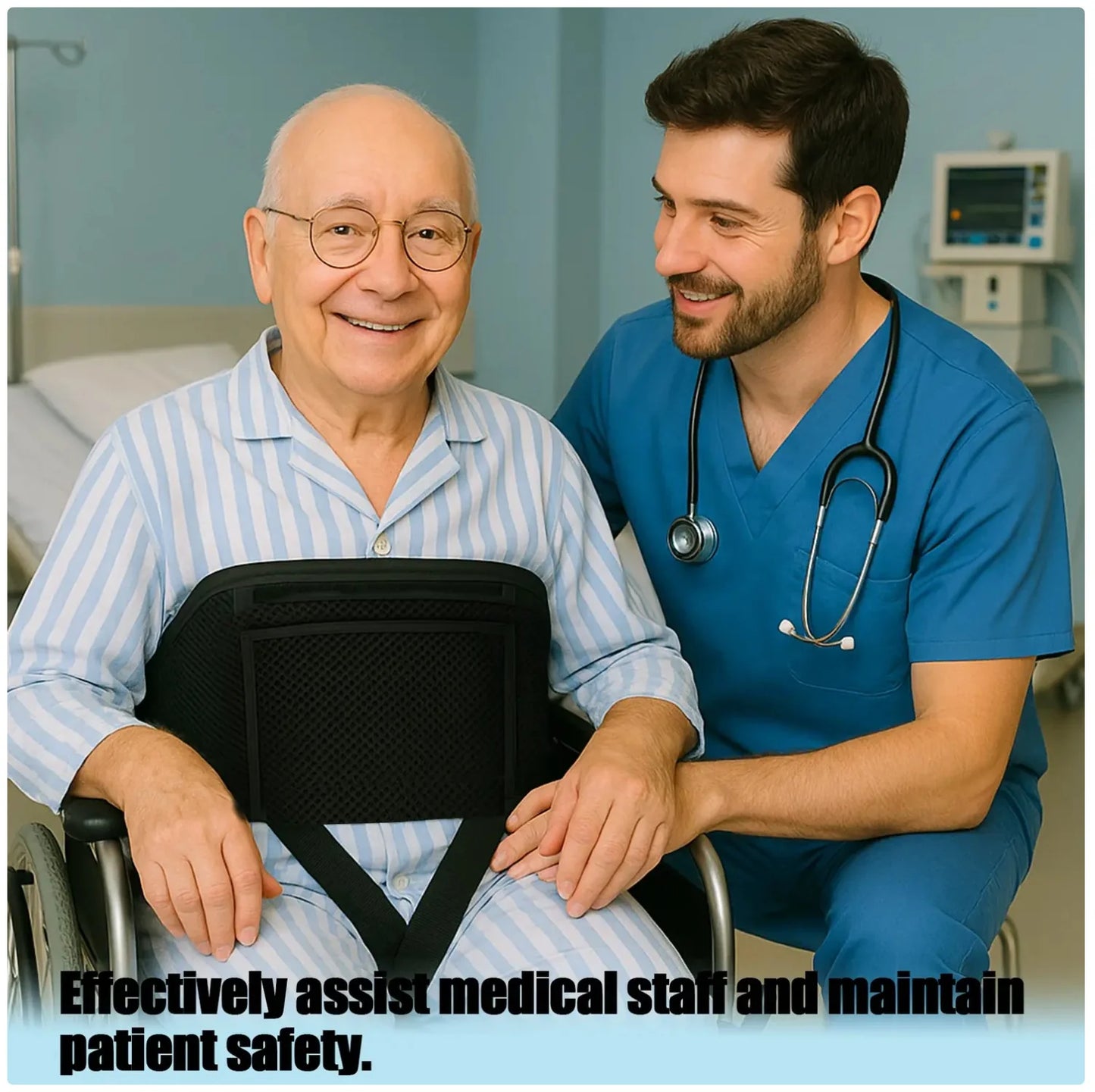 Adjustable Wheelchair Safety Belt - Ensure Elderly and Disabled Safety