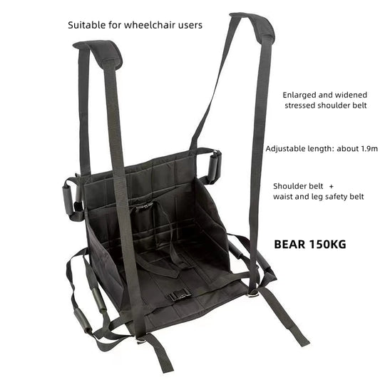 Household Elderly Transfer Sling Belt Disabled Seat Pad Wheelchair Cushion Transport Shifting Belt Sheet Home Care Nursing Belt