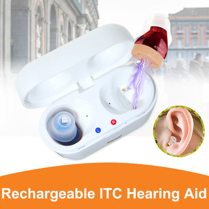 Rechargeable Sound Amplifier for the Elderly, Hearing Auxiliary Listening Sound Amplifier