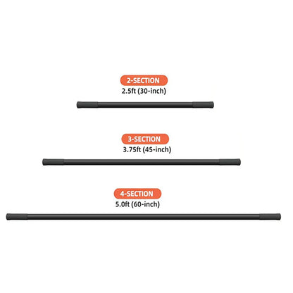 Yoga Stick 5 Ft Stretching Stick Adjustable Mobility Stick with Non-Slip Handle for Yoga Practice Stretching Flexibility