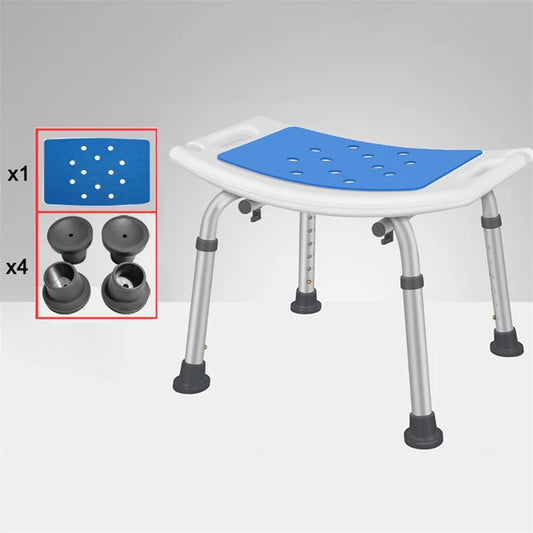 Adjustable Elderly Bathroom Seat Anti-Skid Bath Chairs for Elderly Squat Toilet Stool for Shower Special Chair Home Chair Seat