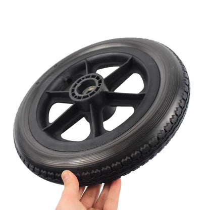 Wheelchair Rear Wheel 12 Inch Pu Elastic Solid Tire 12 1/2X2 1/4 Non-Pneumatic Tire Manual Wheelchair Accessories