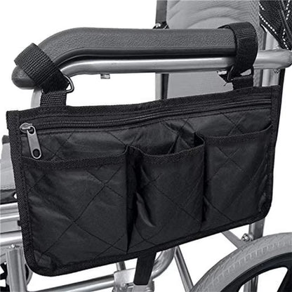 Waterproof Wheelchair Armrest Side Storage Bag for Most and Mobile Equipment Accessories
