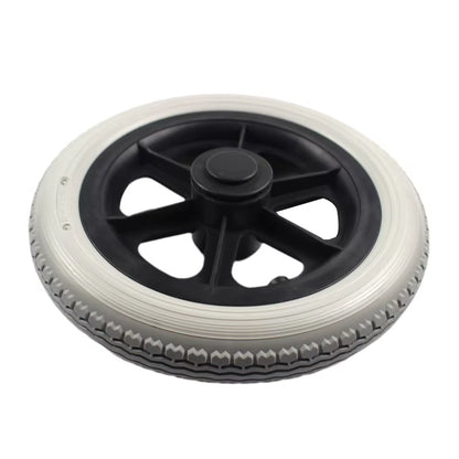 Wheelchair Rear Wheel 12 Inch Pu Elastic Solid Tire 12 1/2X2 1/4 Non-Pneumatic Tire Manual Wheelchair Accessories