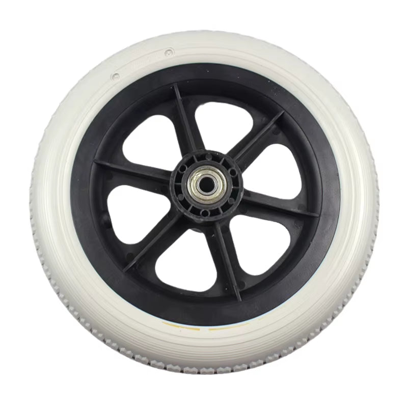 Wheelchair Rear Wheel 12 Inch Pu Elastic Solid Tire 12 1/2X2 1/4 Non-Pneumatic Tire Manual Wheelchair Accessories