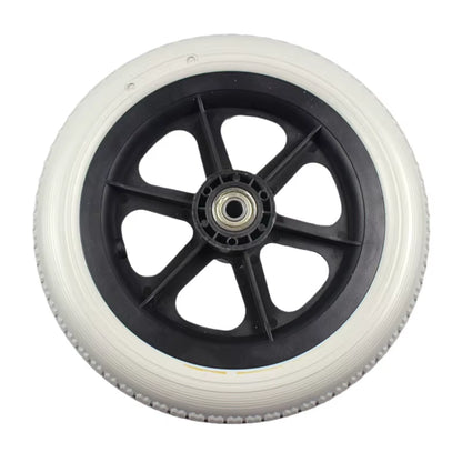 Wheelchair Rear Wheel 12 Inch Pu Elastic Solid Tire 12 1/2X2 1/4 Non-Pneumatic Tire Manual Wheelchair Accessories