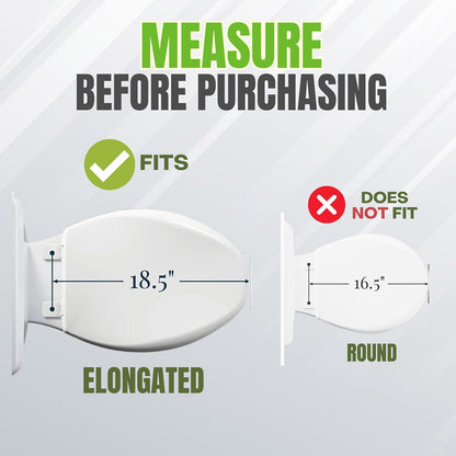 Raised Toilet Seat Booster Lift Cushion for Elderly Pregnant Women Rehab Aid Pad