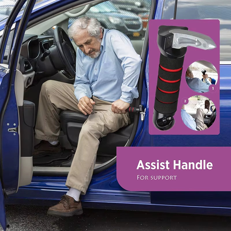 Portable Car Door Assist Handles for Elderly People Multifunctional Seat Belt Cutter Elderly Specific Window Breaker