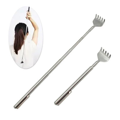 Adjustable Retractable Back Scraper Steel Anti-Itch Claw Massager Scratching Rake for Elderly Back Massage 16Cm-51Cm