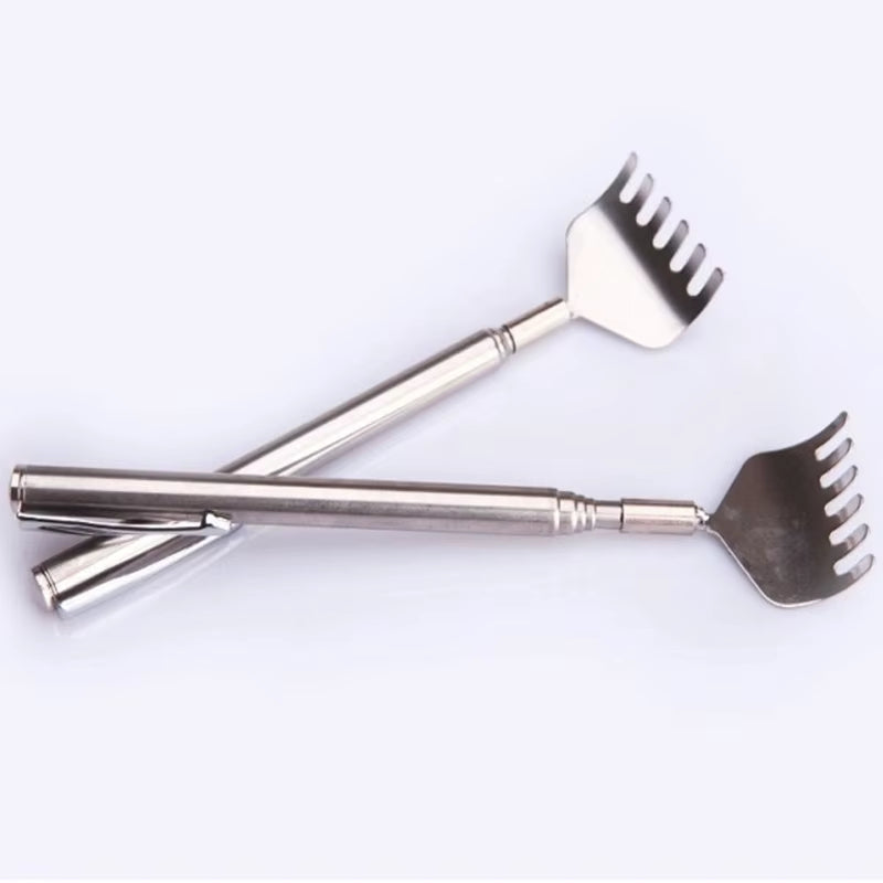 Adjustable Retractable Back Scraper Steel Anti-Itch Claw Massager Scratching Rake for Elderly Back Massage 16Cm-51Cm