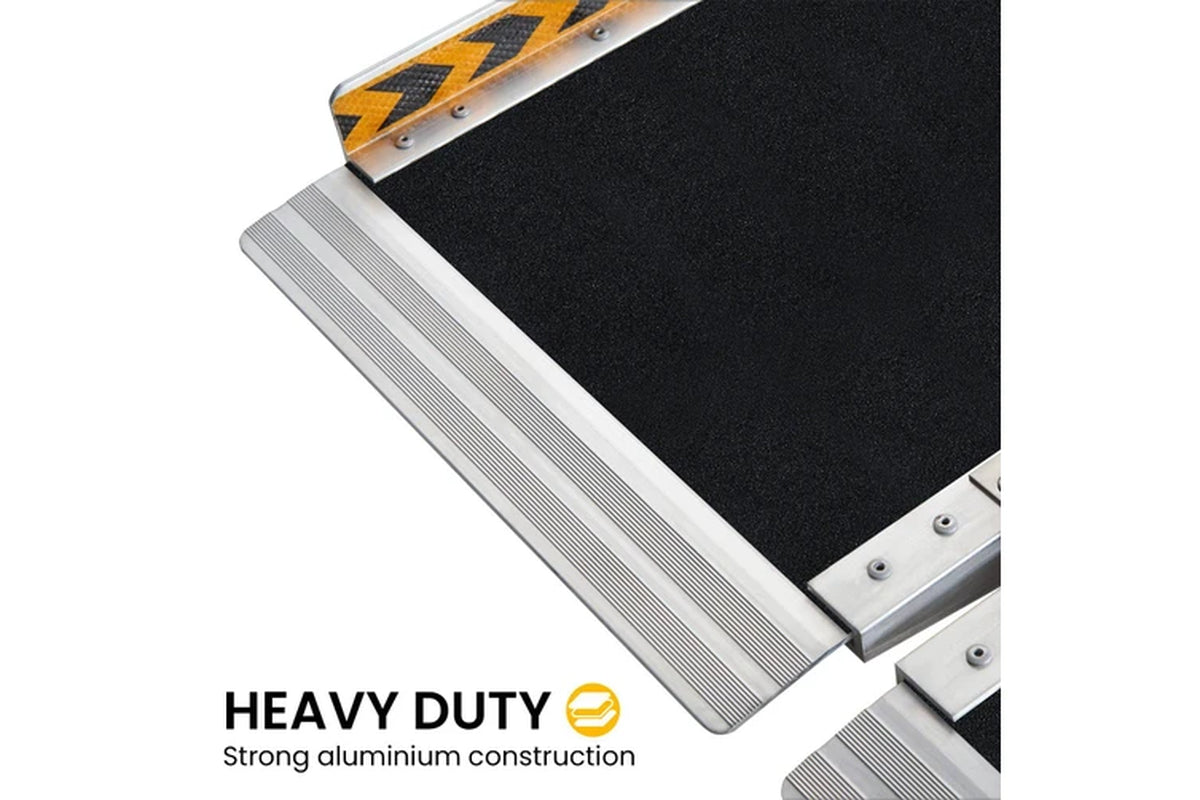 Aluminium Wheelchair Ramp with Leg Support - 10Ft
