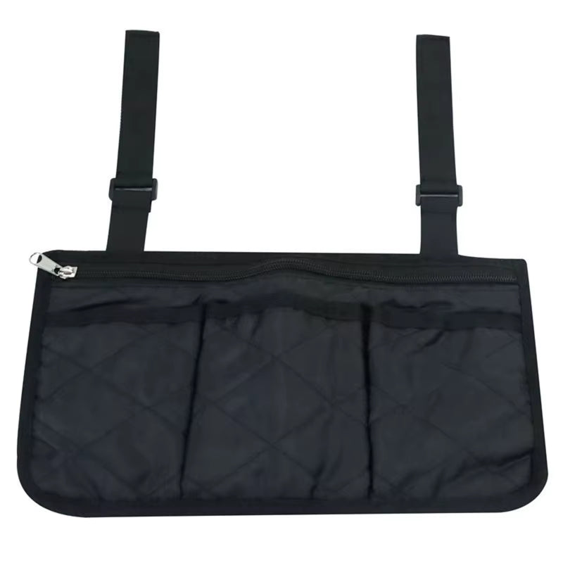 Waterproof Wheelchair Armrest Side Storage Bag for Most and Mobile Equipment Accessories