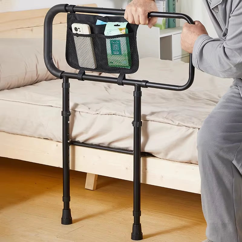 Adjustable Elderly Safety Bed Assist Handle Non-Slip Mobility Grab Bar Retractable Standing Aid Fall Prevention Bed Rail