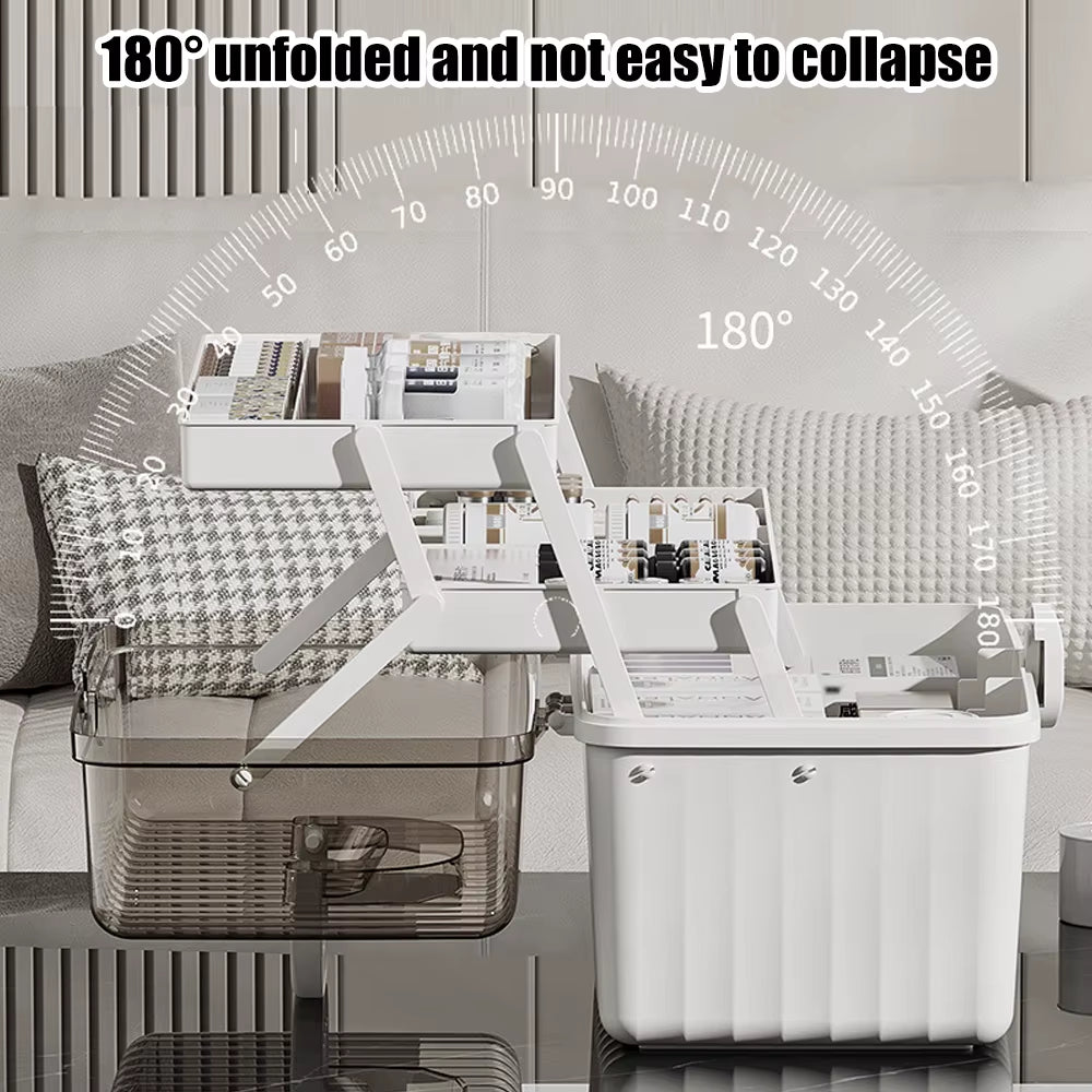 1Pc Large Capacity Medicine Storage Box, Multilayer Dust-Proof Medicine Case, Portable Medicine Organizer, Medical Emergency Kit