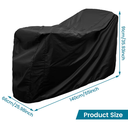 Mobility Scooter Cover Wheelchair Cover Motorcycle Cover 190D Oxford Cloth Dust-Proof Snow Rain Sun