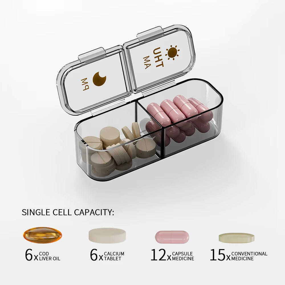 Seven Days a Week Carry Medicine Box Medicine Storage Dustproof Box