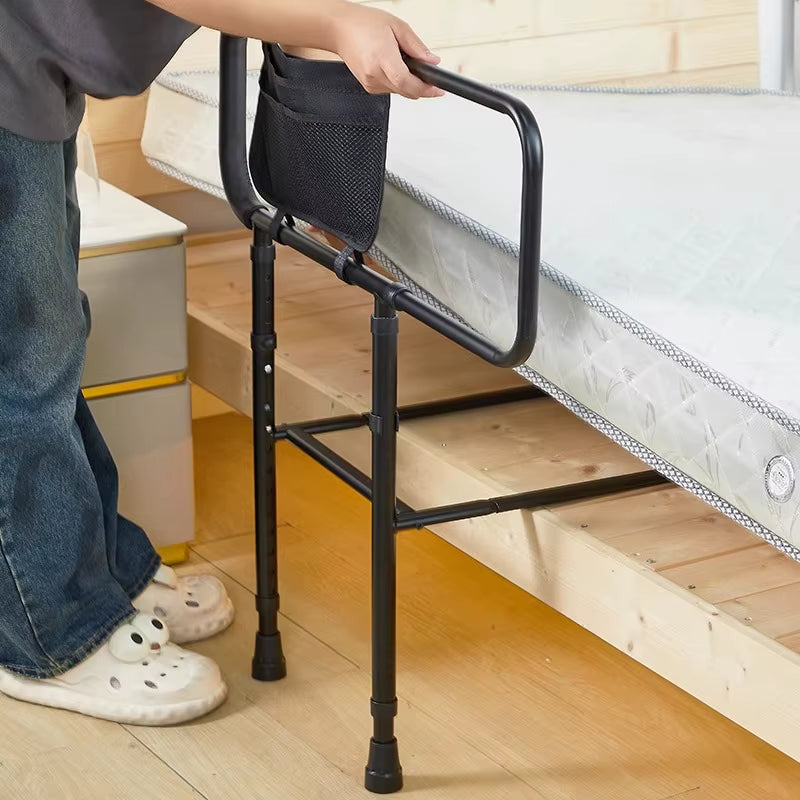 Adjustable Elderly Safety Bed Assist Handle Non-Slip Mobility Grab Bar Retractable Standing Aid Fall Prevention Bed Rail