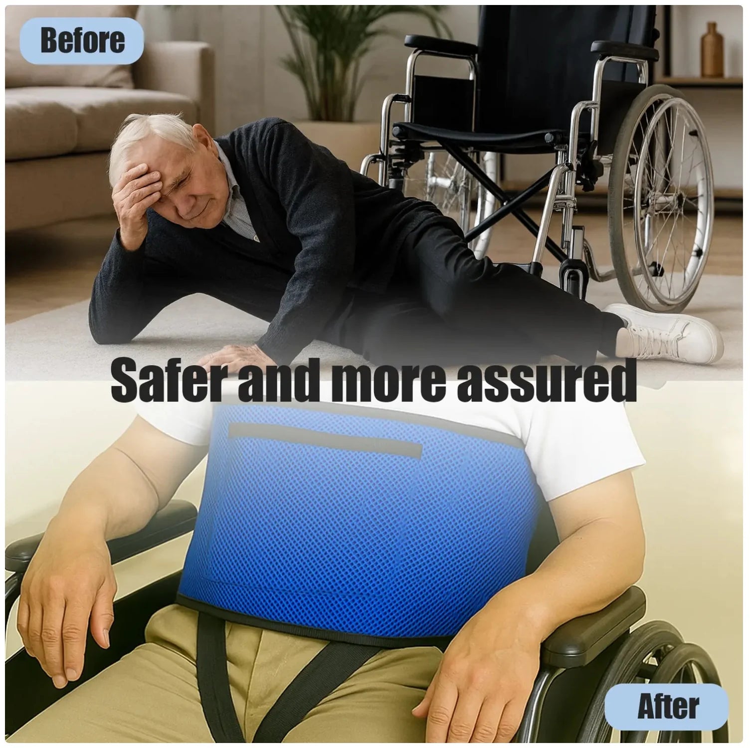 Adjustable Wheelchair Safety Belt - Ensure Elderly and Disabled Safety