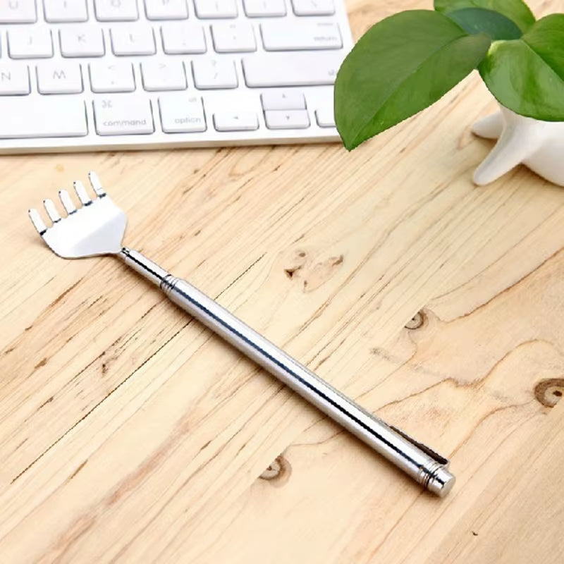 Adjustable Retractable Back Scraper Steel Anti-Itch Claw Massager Scratching Rake for Elderly Back Massage 16Cm-51Cm