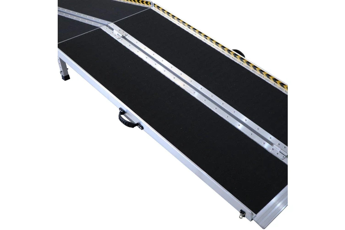 Aluminium Wheelchair Ramp with Leg Support - 10Ft