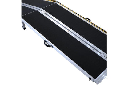 Aluminium Wheelchair Ramp with Leg Support - 10Ft