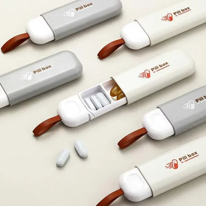 1PCS Portable Medicine Box for Home, Three Compartments Suitable for Carrying with You Mini Medicine Box for Travel Pill Box