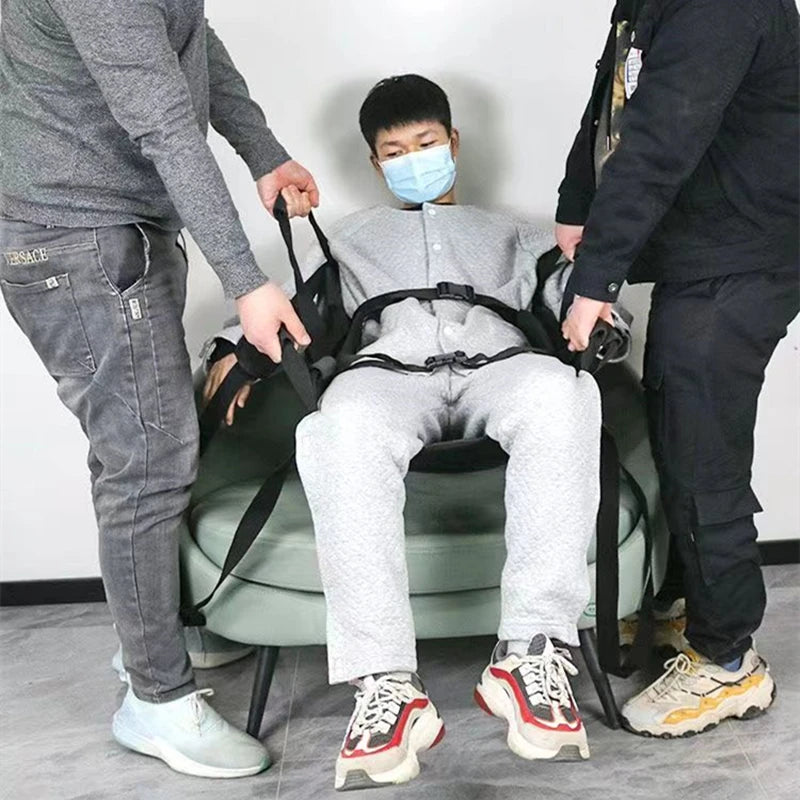 Household Elderly Transfer Sling Belt Disabled Seat Pad Wheelchair Cushion Transport Shifting Belt Sheet Home Care Nursing Belt