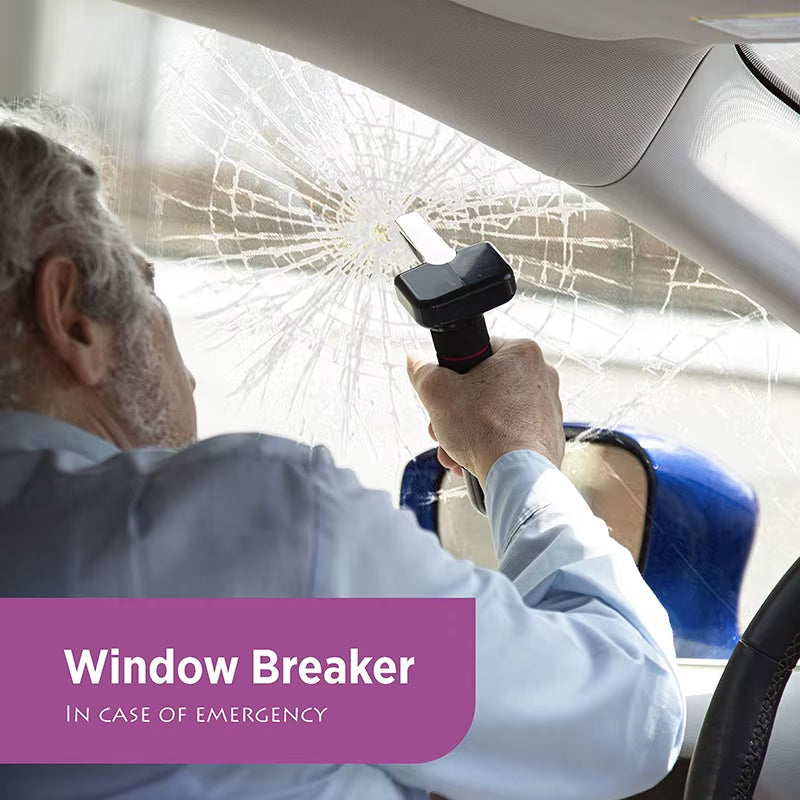 Portable Car Door Assist Handles for Elderly People Multifunctional Seat Belt Cutter Elderly Specific Window Breaker