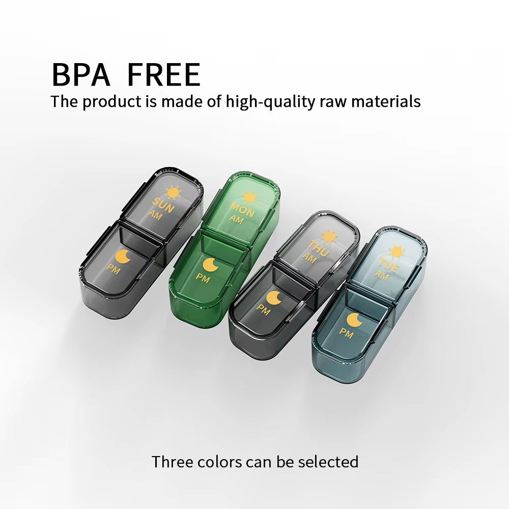 Seven Days a Week Carry Medicine Box Medicine Storage Dustproof Box