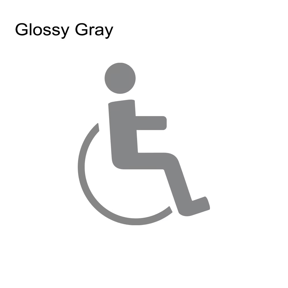 PVC Disabled on Board Car Sticker Wheelchair Sign Lables Warning Sticker Windshield Window Handicapped Vinyl Decals Accessories