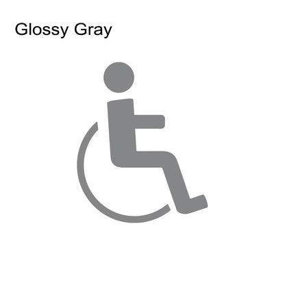 PVC Disabled on Board Car Sticker Wheelchair Sign Lables Warning Sticker Windshield Window Handicapped Vinyl Decals Accessories