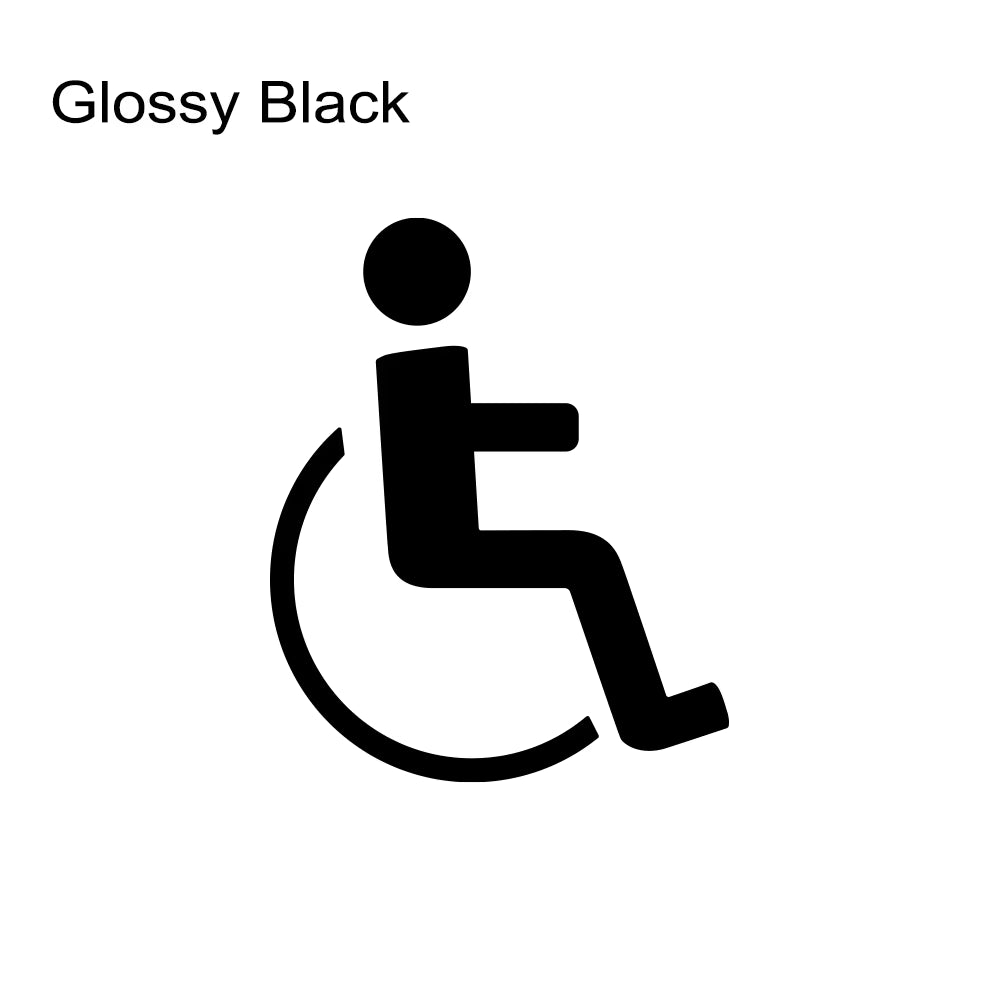 PVC Disabled on Board Car Sticker Wheelchair Sign Lables Warning Sticker Windshield Window Handicapped Vinyl Decals Accessories