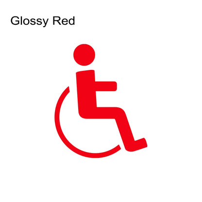 PVC Disabled on Board Car Sticker Wheelchair Sign Lables Warning Sticker Windshield Window Handicapped Vinyl Decals Accessories