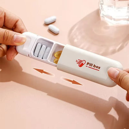 1PCS Portable Medicine Box for Home, Three Compartments Suitable for Carrying with You Mini Medicine Box for Travel Pill Box