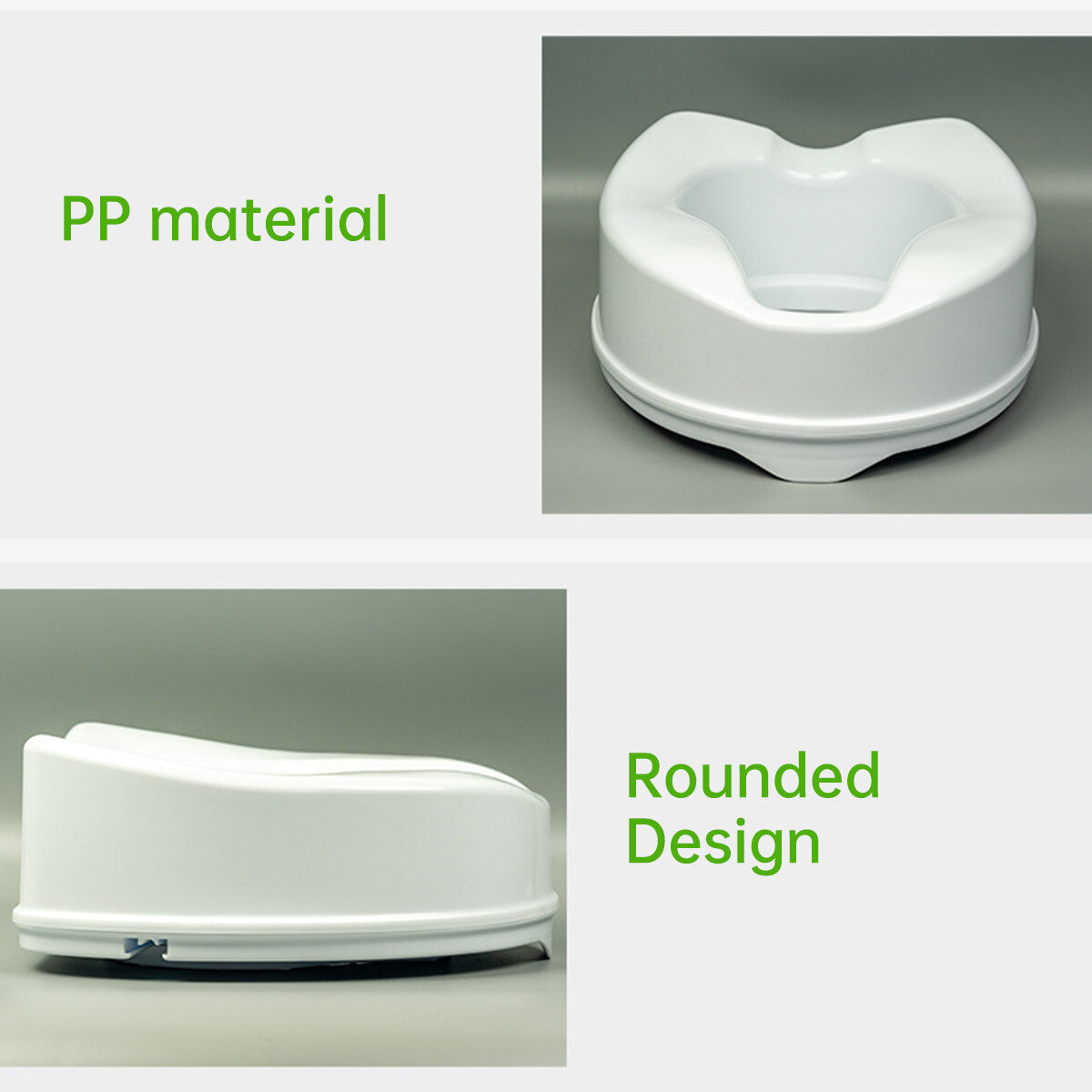 Raised Toilet Seat Booster Lift Cushion for Elderly Pregnant Women Rehab Aid Pad