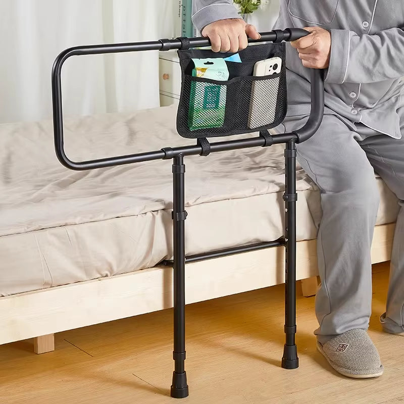 Adjustable Elderly Safety Bed Assist Handle Non-Slip Mobility Grab Bar Retractable Standing Aid Fall Prevention Bed Rail