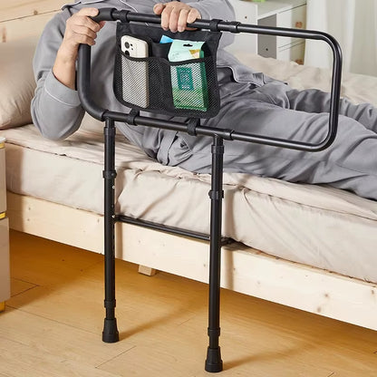 Adjustable Elderly Safety Bed Assist Handle Non-Slip Mobility Grab Bar Retractable Standing Aid Fall Prevention Bed Rail