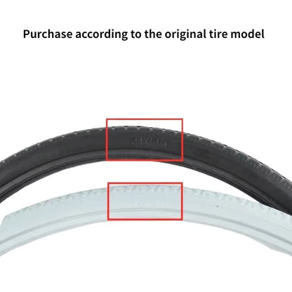 Wheelchair Accessories Tire 20 22 24 Inch Outer Solid 20/22/24X1 3/8 Non-Pneumatic Rear Wheel