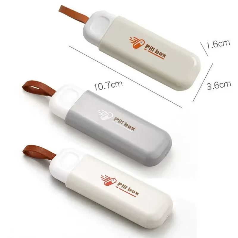 1PCS Portable Medicine Box for Home, Three Compartments Suitable for Carrying with You Mini Medicine Box for Travel Pill Box