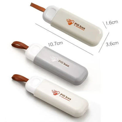 1PCS Portable Medicine Box for Home, Three Compartments Suitable for Carrying with You Mini Medicine Box for Travel Pill Box